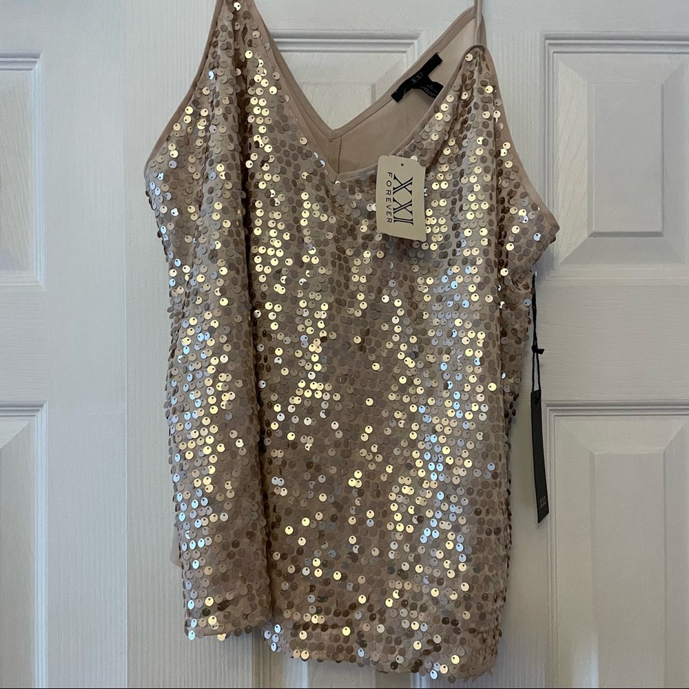 NWT Forever 21 Sequin Tank Top